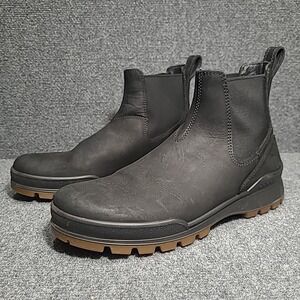 ECCO Track 25 Hydromax Black Chelsea Boot Water Repellent EU 45 Size 11- 11.5 US